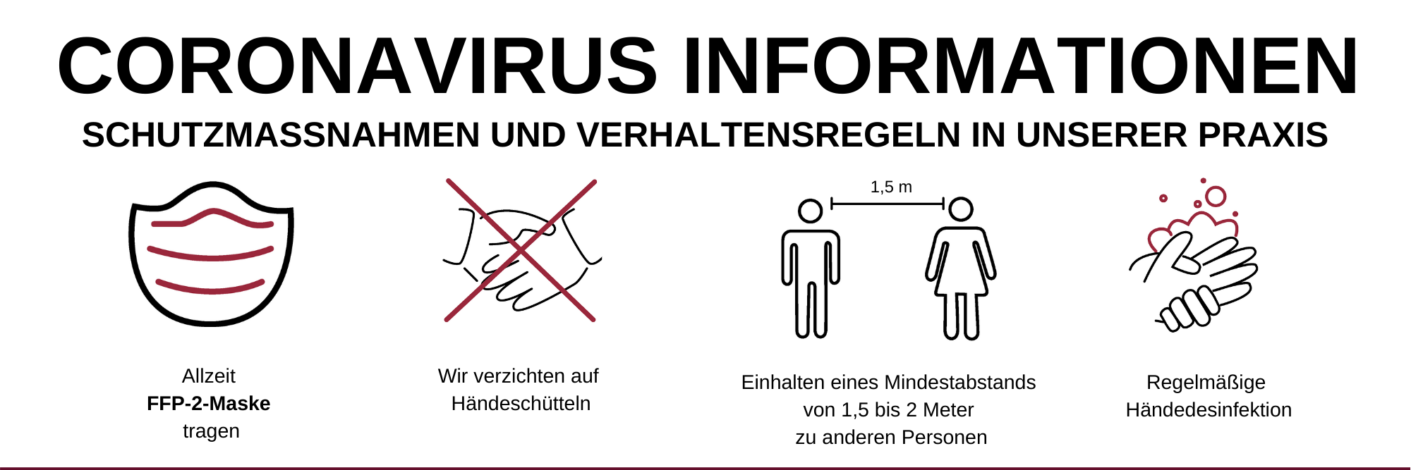Coronavirus-Informationen des  Marianowicz Zentrums für Diagnose & Therapie in München-Bogenhausen