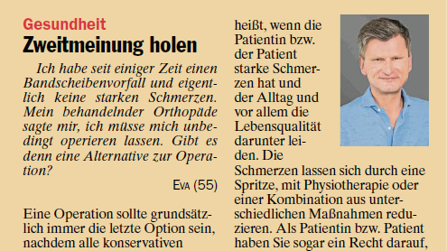 Zweitmeinung holen