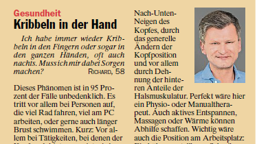 Kribbeln in der Hand