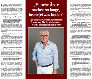 Artikel öffnen: „Manche Ärzte suchen so lange, bis sie etwas finden“